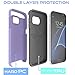 Galaxy S7 Case, TEAM LUXURY Ultra Defender TPU + PC Shock Absorbent Slim-fit Premium Protective Case (Lavender/Gray)