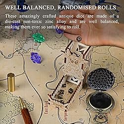 DND 6mm Micro Polyhedral Dice Set with Pocket Watch