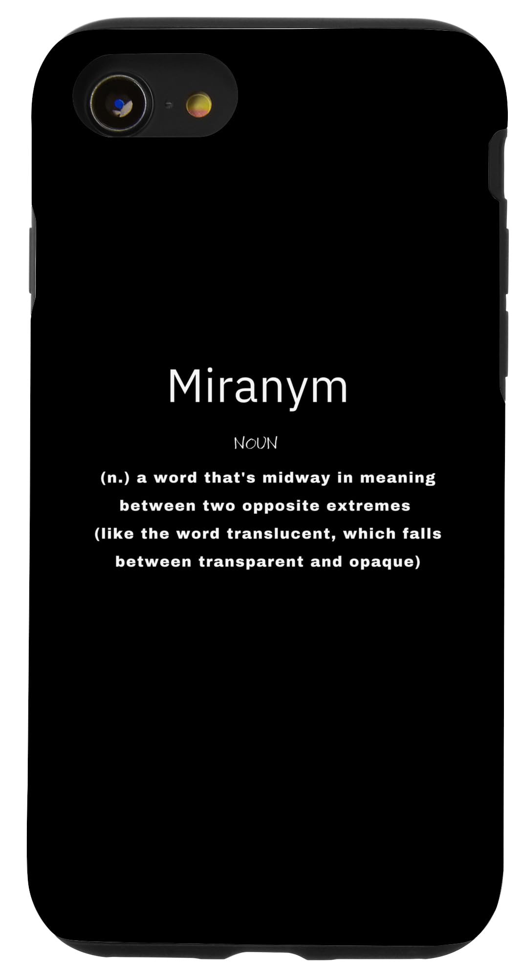iPhone SE (2020) / 7 / 8 Miranym Definition Funny Sarcastic Dictionary Word Design Case