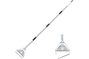 NIGWARM Heavy Duty Commercial Mop Handle, 59" Stainless Steel Adjustable Industrial Mop Rod Replacement - Quick Replacement, Universal for Home, Office, Garage, Workshop & Warehouse Floor Cleaning