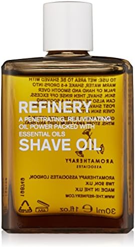 Aromatherapy Associates The Refinery Shave Oil. Light, Soothing Oil for a Close Shave. Vitamins and Essential Oils Help Strengthen Skin and Promote Elasticity (1 fl oz)