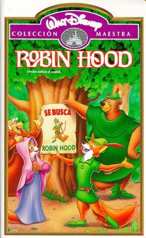 Amazon Com Robin Hood Vhs Brian Bedford Phil Harris Roger Miller Peter Ustinov Terry Thomas Monica Evans Andy Devine Carole Shelley Pat Buttram George Lindsey Ken Curtis Wolfgang Reitherman Tom Acosta James Melton Larry