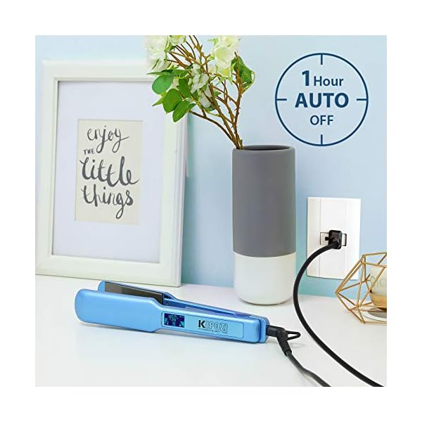 kipozi pro flat iron with 1.75 inch titanium plates hair straightener adjustable