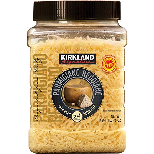 Kirkland Signature Aged Parmigiano Reggiano Cheese, Shredded, 1 lb