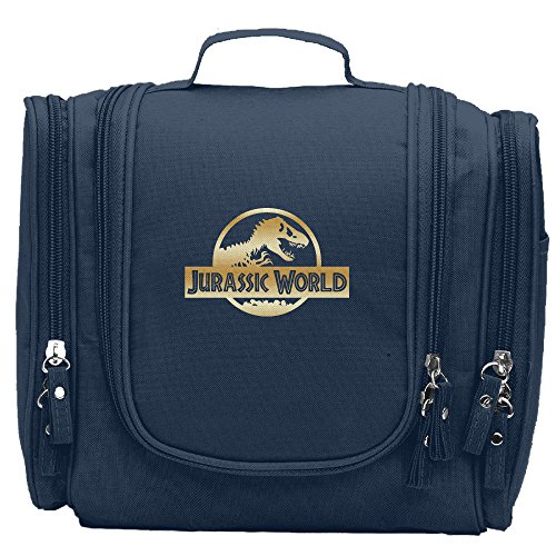 Jurassic World Black A Gold Logo Cosmetic Makeup Bag