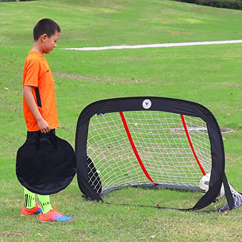 image for WisHome 4ft Foldable Children Pop-Up Play Goal for Outdoors Portable S