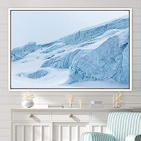 signwin Framed Canvas Wall Art Snow Mountain Cool...