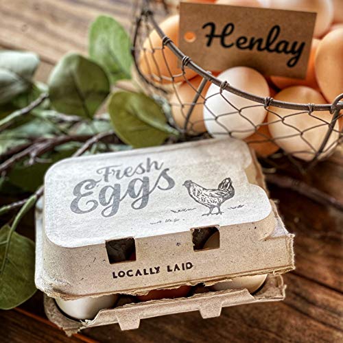 Half Dozen Egg Cartons- 6 Full Dozen Size Can Split to 12 Half Dozen Size Cartons- Securely Holds 6 or 12 Extra Large Eggs
