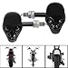 2x Amber Skull Style 4 LED Front Rear Indicator Turn Signal Lights Compatible with Custom Universal Motorcycle Motorbike Bike-Black Housing