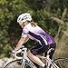 Womens Cycling Jersey Short Sleeve Ladies Bike Shirt Cycle Tops with Pockets Full-Zip Purple