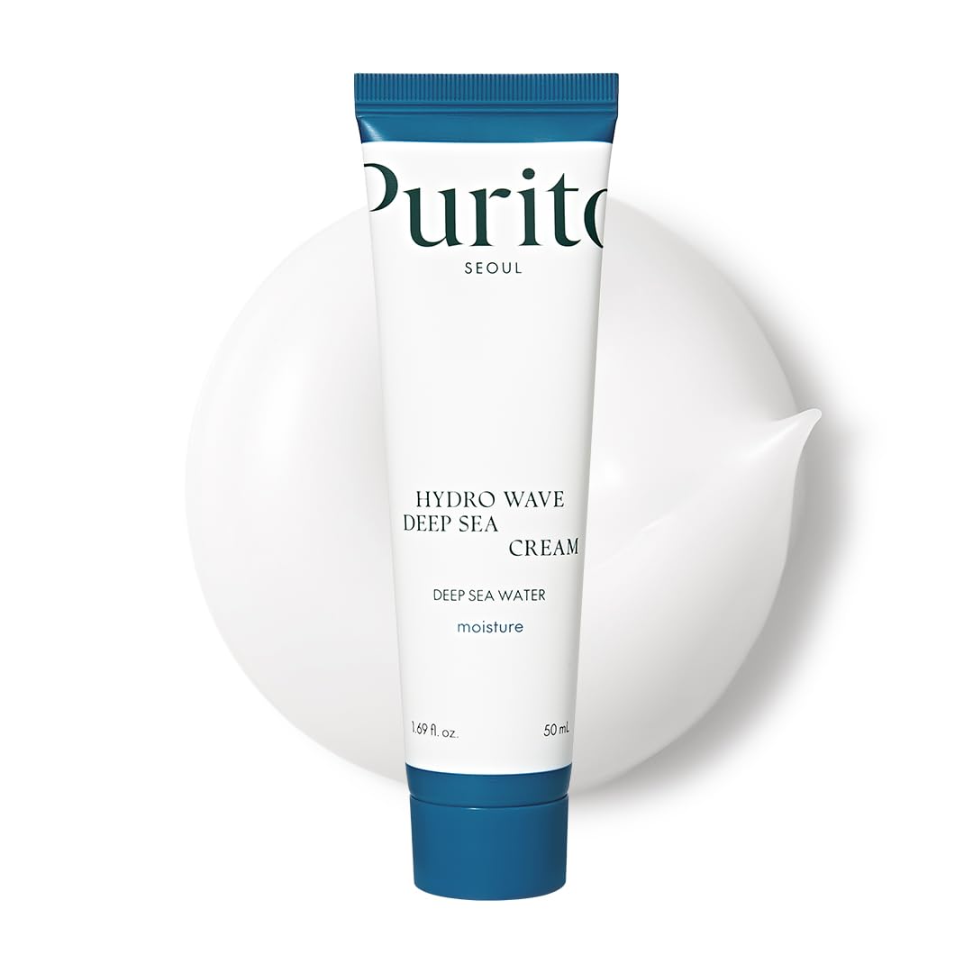 PURITO Deep Sea Cream, Hydration, Lightweight, for All Skin Types, Daily Face Moisturizer, Vegan & Cruelty-Free, Korean Skin Care, 50ml 1.69fl.oz