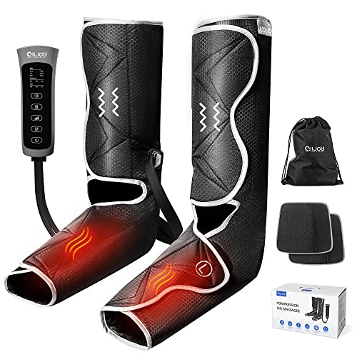 ALLJOY Leg and Foot Massager with Heat, Air Compression Leg Massager