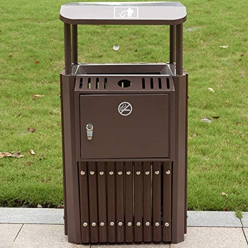 SYDDP Commercial Bins, Metal Junk Box， Suitable for Park/Square/Bank/Hotel/Garden,Waste Separation Systems，Outdoor Dustbins