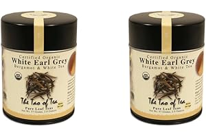 The Tao of Tea, White Earl Grey Sun-Dried White Tea, Loose Leaf, 2-Ounce Tins (Pack of 2)