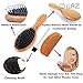 iLAZ Natural Boar Bristle Hair Brush Comb with Nylon pin/Wooden handle - Best for Styling, Straightening, Detangling and Thick Thin Fine Straight Curly Wavy Long Short Dry Damaged Hair