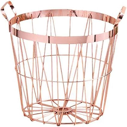 FQJYNLY Cesto De Ropa Sucia Cestas De Almacenamiento De Metal