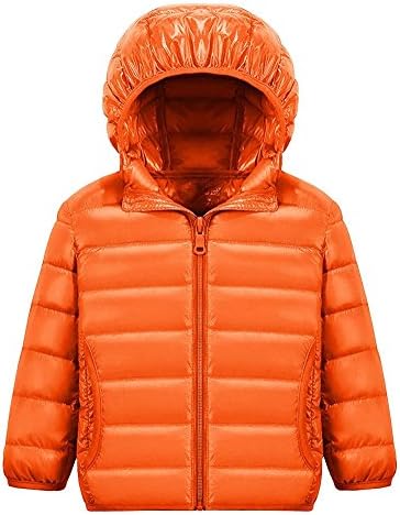 Wxian Unisex Children Lightweight Down Coat Warm Puffer Jacket With Hood