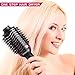 Hair Dryer Brush - One Step Electric Hot Air Brush - Multifunctional Negative Ions Hair Blow Dryer Straightener Brush with Smooth Frizz and Ionic Technology(Pink)