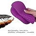 Makeup Brush Cleaning Mat, ESARORA Makeup Brush Cleaner Pad Set of 2 Cosmetic Brush Cleaning Mat Portable Washing Tool Scrubber Suction Cup (Light Purle)