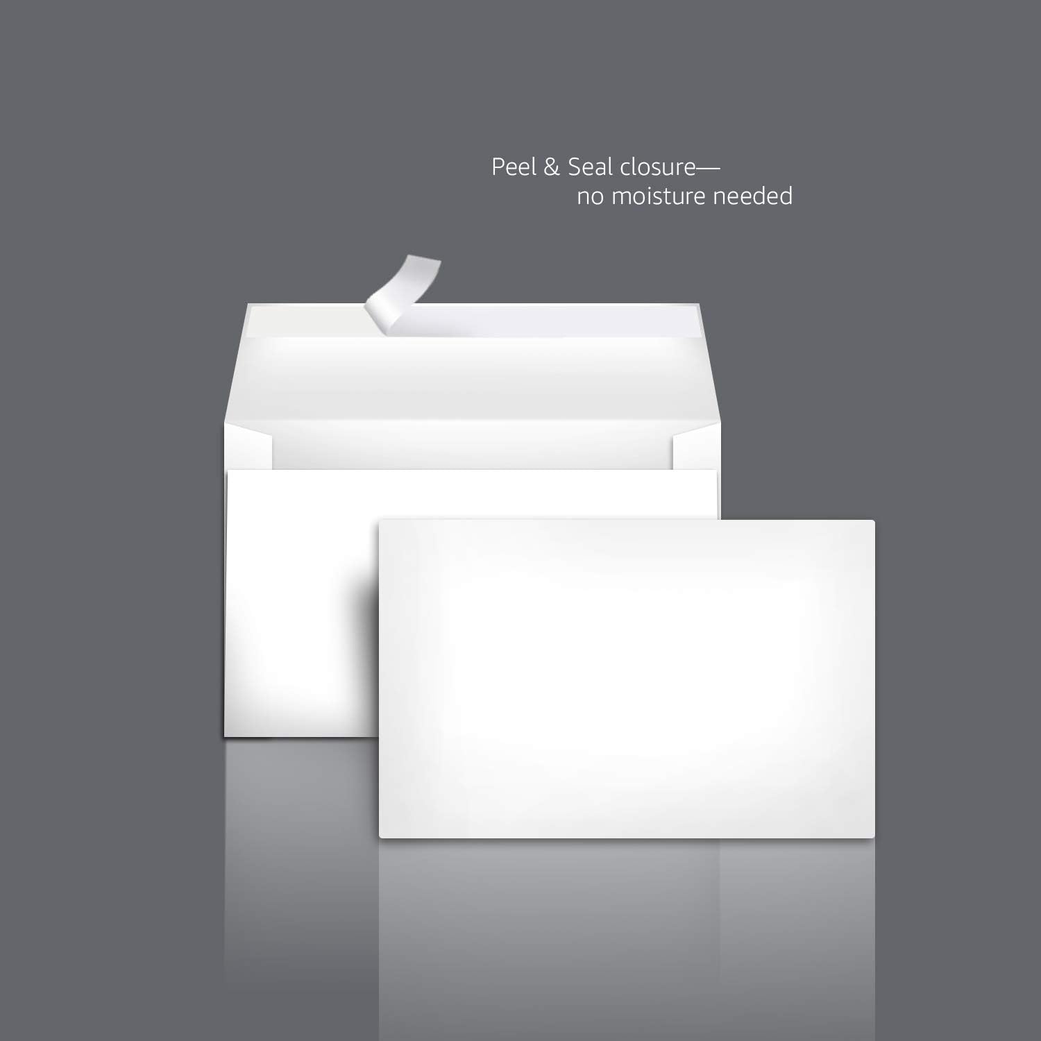 Basics A9 Blank Invitation Envelopes with Peel & Seal, White, 100-Pack (5-3/4 x 8-3/4 inches) - AMZA22 : Office Products