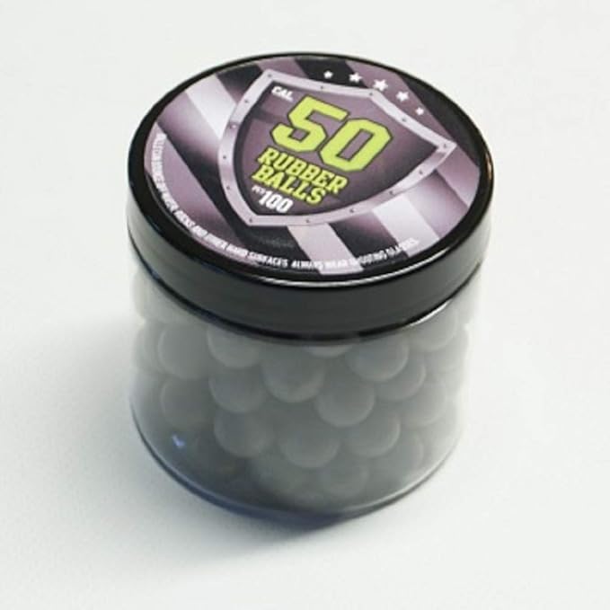 100x Hard Rubber Balls Paintballs for Training Shooting Home and Self