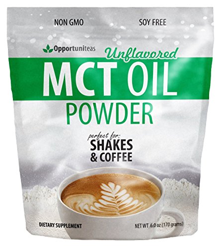 MCT Oil Powder - Delicious Creamer For Coffee, Tea, Shake, or Smoothie. High Fat, Low Carb Supplement. Mixes Instantly and Digests Easily For Energy & Appetite Control - 6 oz