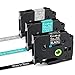 Greateam Compatible Label Tape Replacement for Brother TZe P-Touch Tape 12mm 0.47 Inch TZe-335 TZe-T535 TZe-MQL35，1/2 Inch Ptouch Label Maker Tape for Brother PT-D210 Label Tape,3-Pack primary