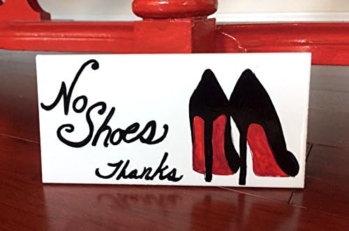 "No Shoes" Ceramic Door Sign