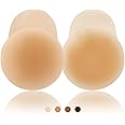 Niidor Nipple Covers Stickers, Reusable Sticky Adhesive Silicone Nipple Pasties Bras for Women Breast Petals with Travel Case