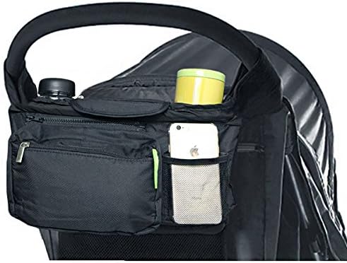 Mom's Best Baby Stroller Organizer with Cup holder Adjustable Velcro Strap For Uppababy Britax Jogger City Stroller