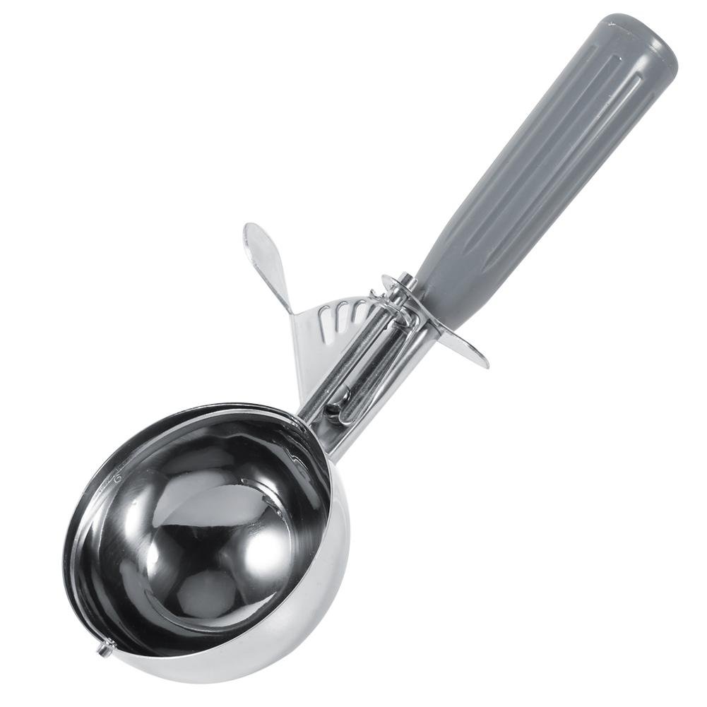 Ice Cream Scooper with Trigger, Stainless Steel Fruit Ice Cream Scoop Spoon with Plastic Handle, Ice Cream Scoop Metal(7.2CM)