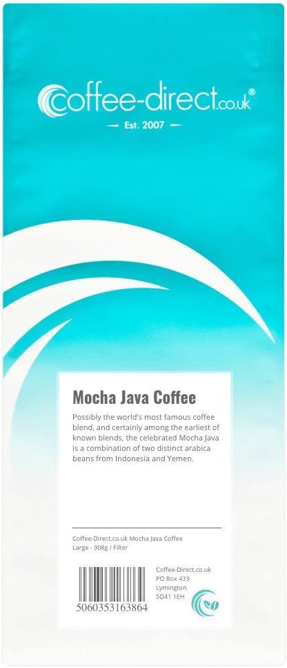 Coffee Direct Mocha Java Coffee Filter Grind 908 g