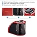 ProAid Portable Electric Pencil Sharpener, Battery Operated or Usb Powered Pencil Sharpener with Auto-stop Function, Suitable for Students and Office Staffs, Red
