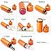 PPFISH 3 Air-tight EDC Accessory Case, Pill Fob Capsule Keychain, Waterproof Match Case Battery Holder, Outdoor Survival Storage Metal Container Dry Box