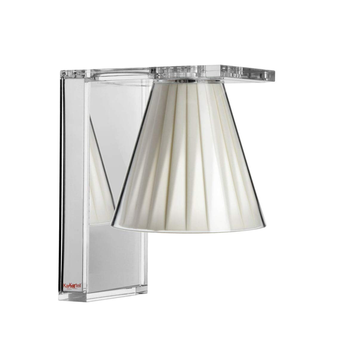Kartell Light-Air Wall Light, Clear/Beige