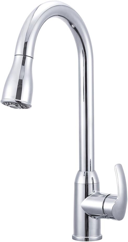 Dura Faucet DF-NMK508-CP RV Pull-Down Kitchen Faucet (Chrome)