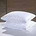 Homelike Moment Goose Feather Down Pillows for Sleeping 2 Pack Bed Pillow King Size Pillows Set of 2 Hypoallergenic Gusseted