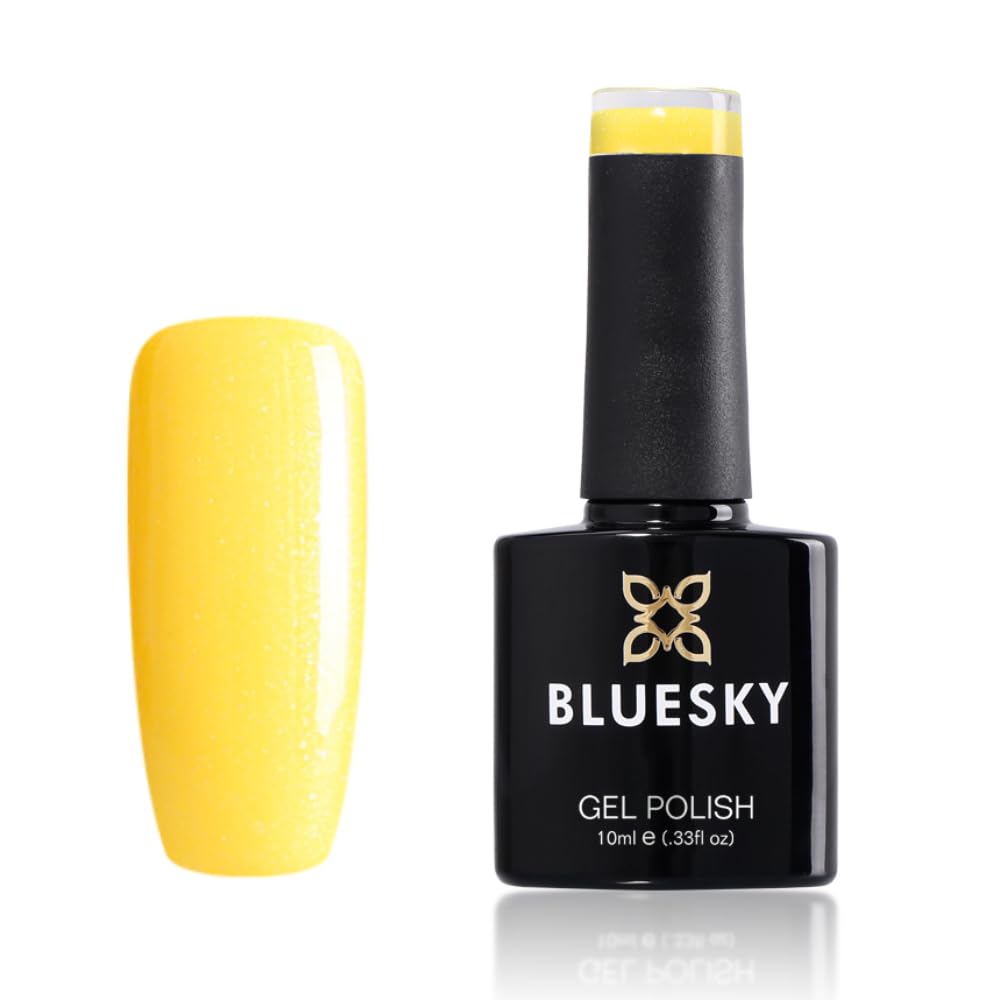 Bluesky Gel Polish, Sunflower, A10, 10 ml, Gel Soluble Nail Polish, Yellow, Pastel (Curing Under UV/LED Lamp Required) Pack of 1 (x)