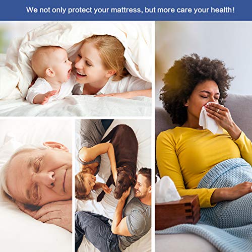 EASELAND Bamboo Waterproof Mattress Protector King Size Breathable Cozy