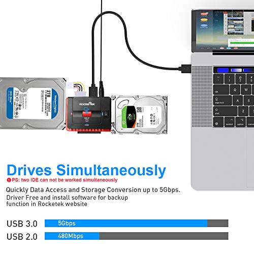 IDE/SATA to USB 3.0 Adapter External Hard Drive Enclosure Kit for