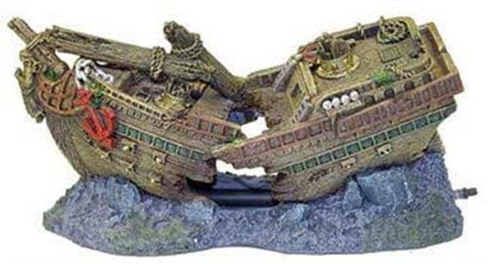 Rosewood Shipwreck Bubbler Aquarium Decor