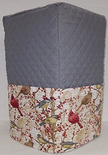Birds & Berries Coffee Maker Cover (Gray)