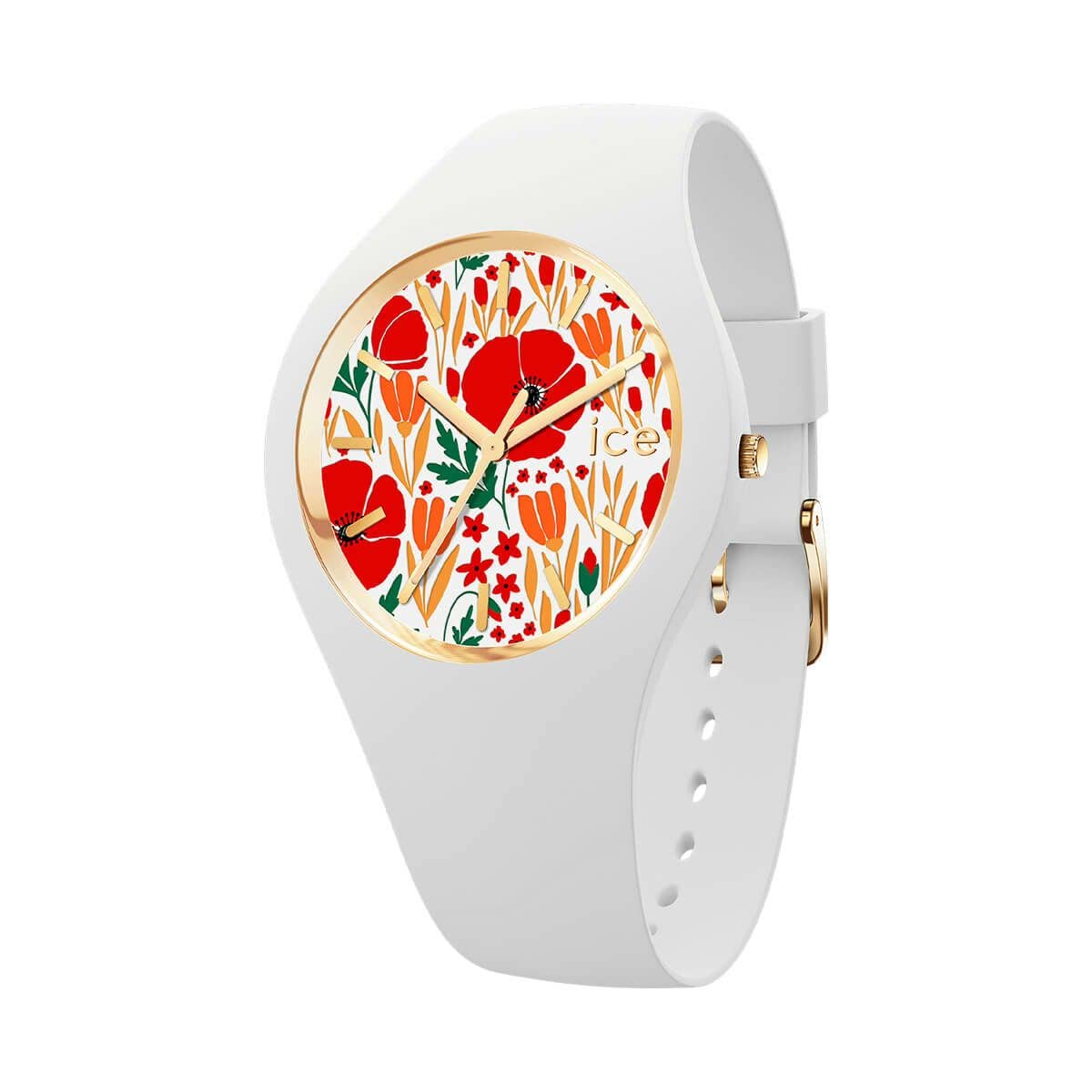 ICE-WATCH - ICE flower Poppy fields - Women's wristwatch with silicon strap - 020512 (Small)