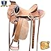 HILASON 15″ Western Horse Saddle Leather Wade Ranch Roping Tan Kotethumb 1