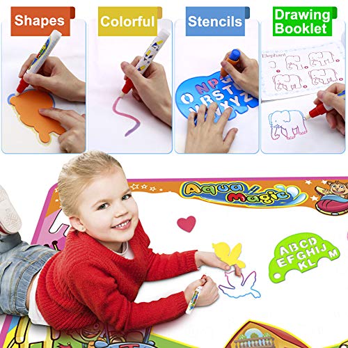 image for MOKOQI Aqua Magic Doodle Mat - Water Drawing Mat for Kids, Color Paint