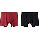 ELEPHANT&RABBIT Men's 120S Micro-Modal Underwear 2-Pack - Luxury Silky Boxer Briefs
