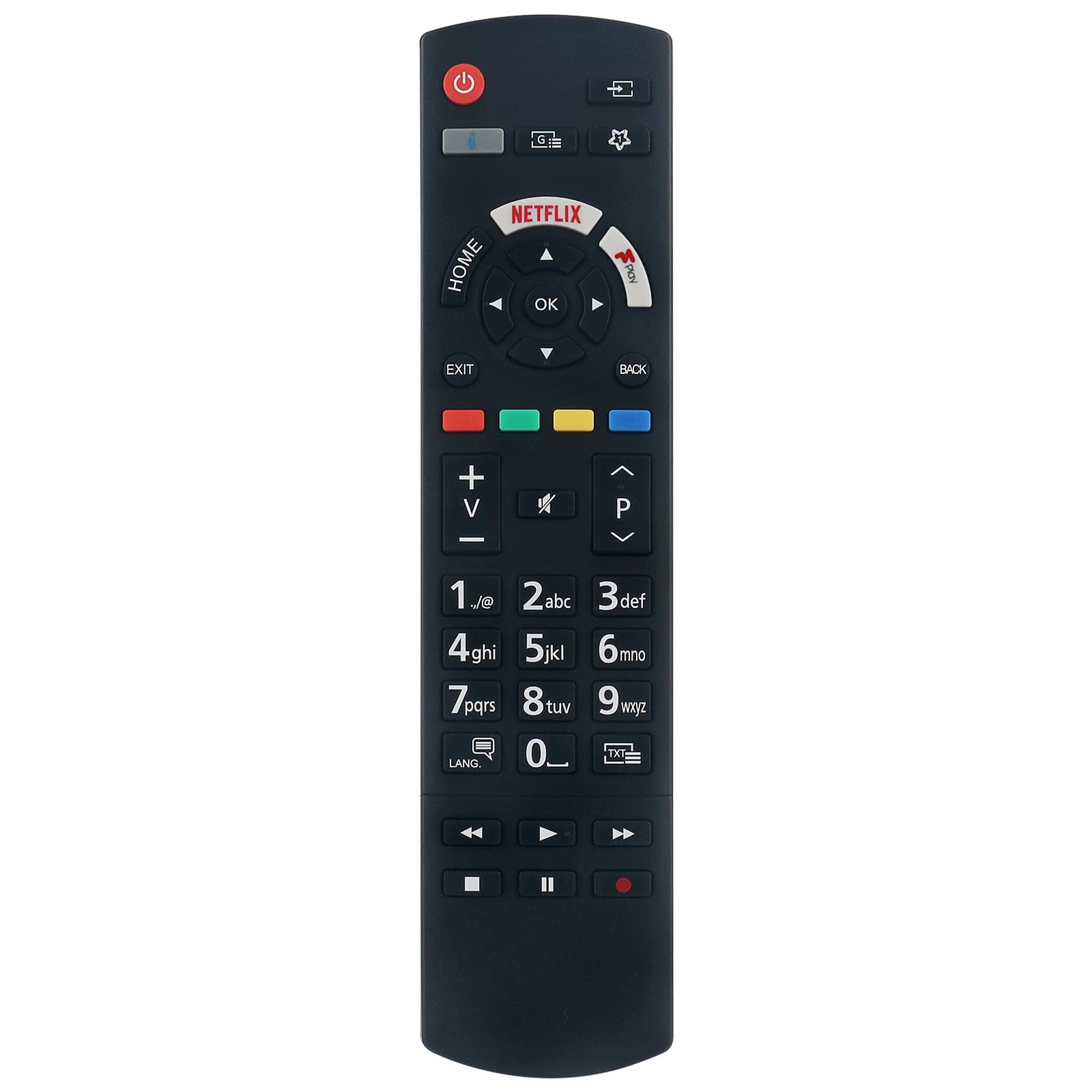 RC42129M Replacement Remote Control Fit for Panasonic LED TV TX-24JS350B TX-32GS352B TX-43FX550B TX-43FX555B TX-43GS351B TX-43GS352B TX-43GX550B TX-43GX551B TX-43GX555B TX-43HX580B