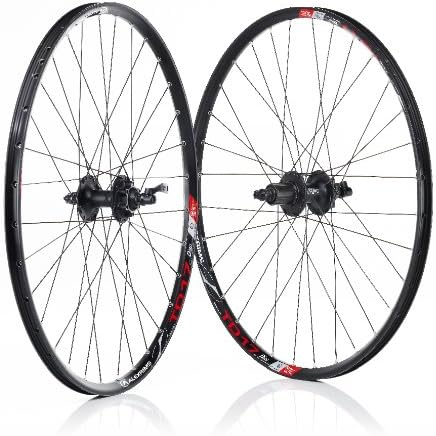 26" Black Alex Rim, 32 Hole, Deore 8/9 Speed (Pair)