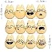 Kimkoala Miniature Emoji Figurines, 12 Pcs Resin Mini Cartoon Action Twittering Expression Figures Totoro Chibi Dolls For Fairy Gardening Micro Landscape Potted Decoration Terrarium Supplies