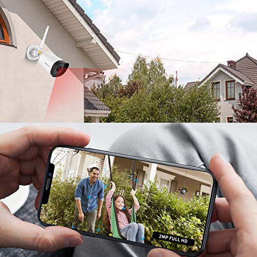 2 Security+1080P+Surveillance+Waterproof+Detection